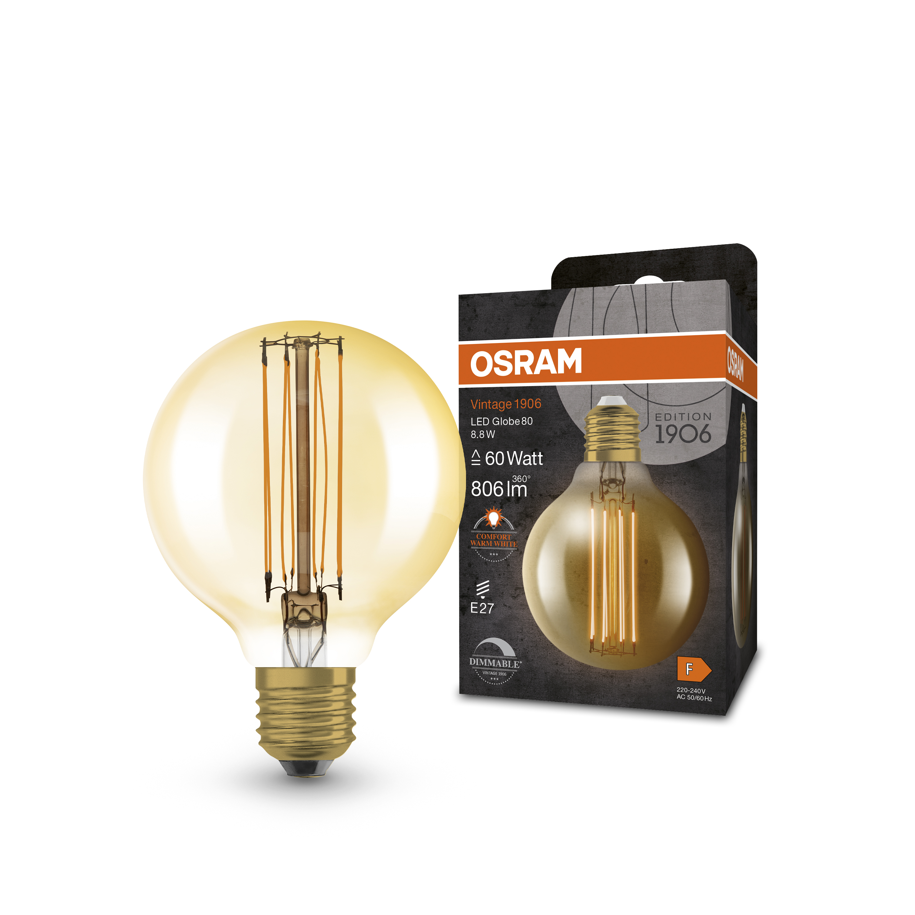 Vintage edition 1906 led globe deals